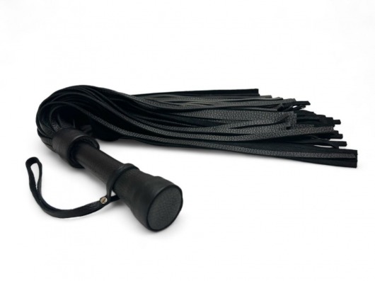 Черная профессиональная плеть Luxury Arsenal - 55 см. - БДСМ Арсенал - купить с доставкой в Кургане