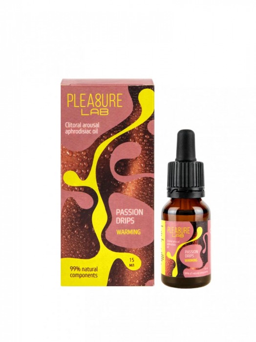 Капли с согревающим эффектом Passion Drips Warming - 15 мл. - Pleasure Lab - купить с доставкой в Кургане