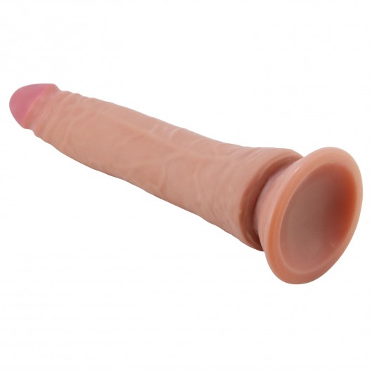 Карамельный фаллоимитатор с эффектом скользящей кожи Kable - 21 см. - Baile