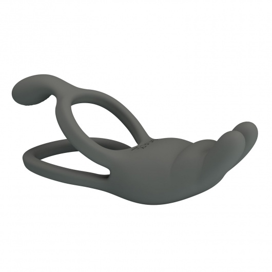 Серое эрекционное виброкольцо Dwayne - Baile - в Кургане купить с доставкой