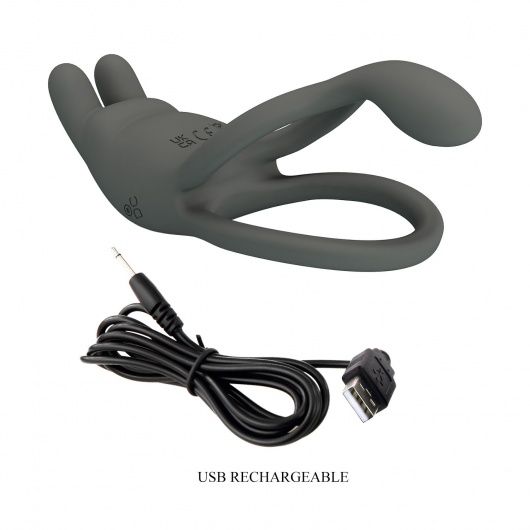 Серое эрекционное виброкольцо Dwayne - Baile - в Кургане купить с доставкой