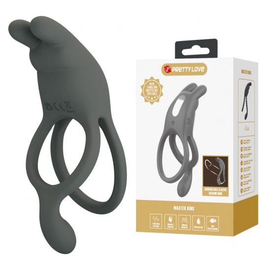 Серое эрекционное виброкольцо Dwayne - Baile - в Кургане купить с доставкой