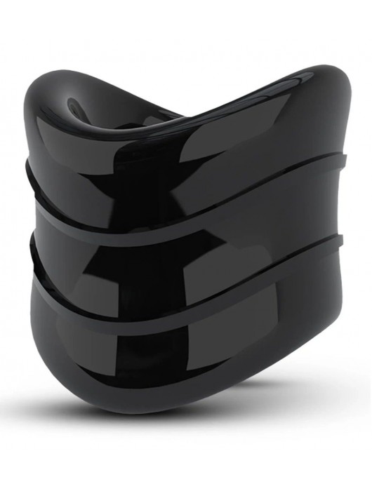 Черное эрекционное кольцо на мошонку Beef Ball Stretcher Snug X Long - Blush Novelties - в Кургане купить с доставкой