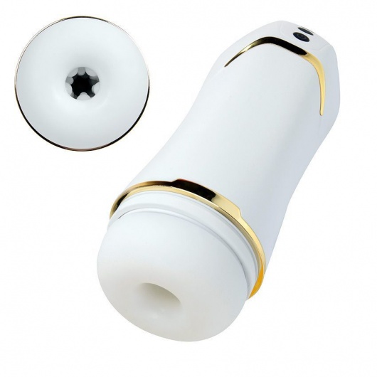 Белый вибромастурбатор Hero с режимом вакуума - A-LOVING - в Кургане купить с доставкой