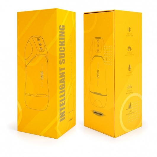 Белый вибромастурбатор Hero с режимом вакуума - A-LOVING - в Кургане купить с доставкой