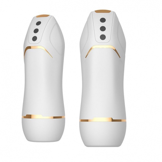 Белый вибромастурбатор Hero с режимом вакуума - A-LOVING - в Кургане купить с доставкой