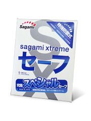 Презерватив Sagami Xtreme Ultrasafe с двойным количеством смазки - 1 шт. - Sagami - купить с доставкой в Кургане