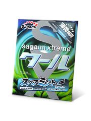 Презерватив Sagami Xtreme Mint с ароматом мяты - 1 шт. - Sagami - купить с доставкой в Кургане