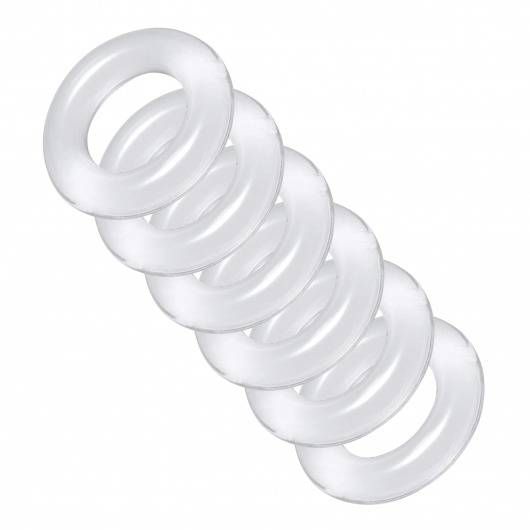 Комплект из 6 прозрачных эрекционных колец Ring Master Custom Ball Stretcher Kit - XR Brands - в Кургане купить с доставкой