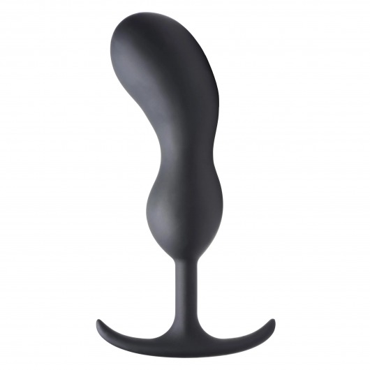 Черный массажер простаты с утяжелителями Premium Silicone Weighted Prostate Plug XL - 20,8 см. - XR Brands - в Кургане купить с доставкой