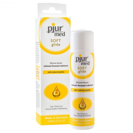 Силиконовый лубрикант с жожоба pjur MED Soft glide - 100 мл. - Pjur - купить с доставкой в Кургане