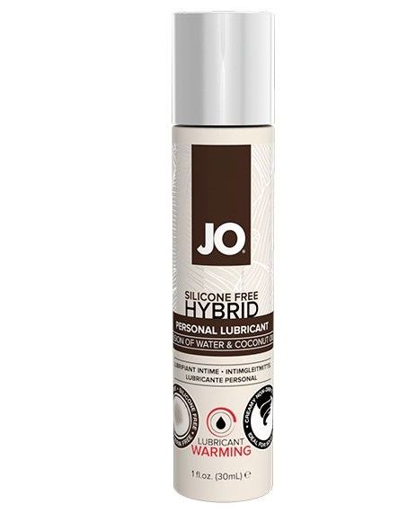 Водно-масляный лубрикант с разогревающим эффектом JO Silicone Free Hybrid Lubricant WARMING  - 30 мл. - System JO - купить с доставкой в Кургане