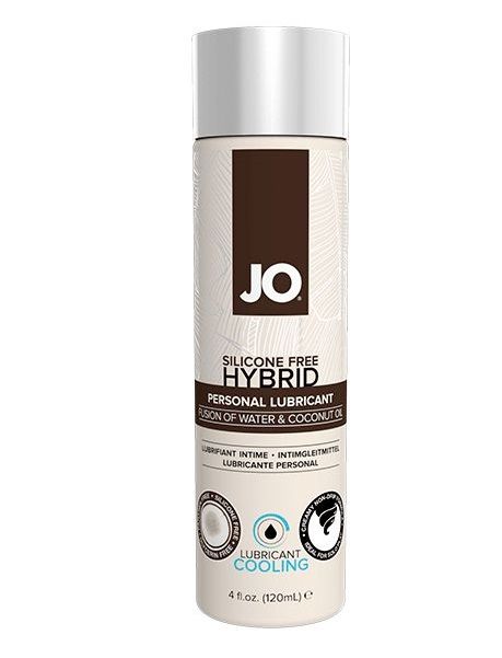 Водно-масляный лубрикант с охлаждающим эффектом JO Silicon free Hybrid Lubricant COOLING - 120 мл. - System JO - купить с доставкой в Кургане