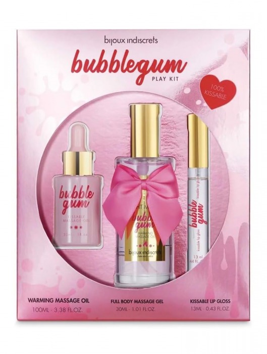 Набор средств для массажа и ласк Bubblegum Play Kit - Bijoux Indiscrets - купить с доставкой в Кургане