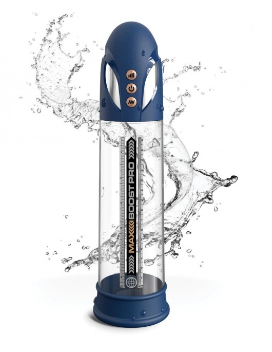 Синяя вакуумная автоматическая помпа Max Boost Pro Flow - Pipedream - в Кургане купить с доставкой