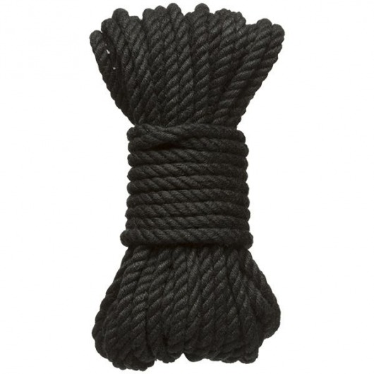 Черная верёвка для связывания и фиксации Bind Tie - 9,14 м. - Doc Johnson - купить с доставкой в Кургане