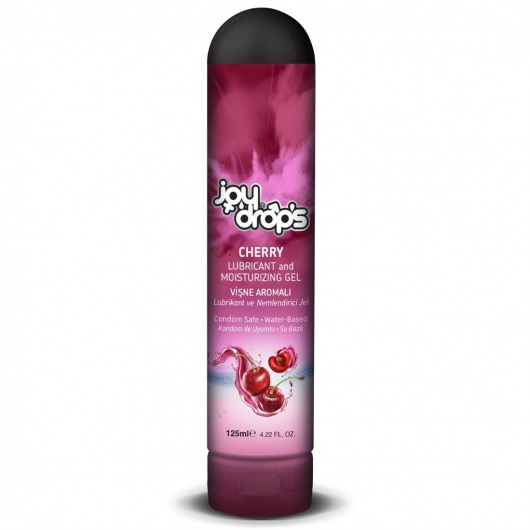 Смазка на водной основе Cherry с ароматом вишни -  125 мл. - JoyDrops - купить с доставкой в Кургане