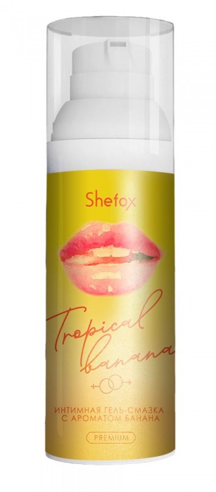 Интимная гель-смазка Shefox Premium «Тропический банан» - 50 мл. - Shefox - купить с доставкой в Кургане