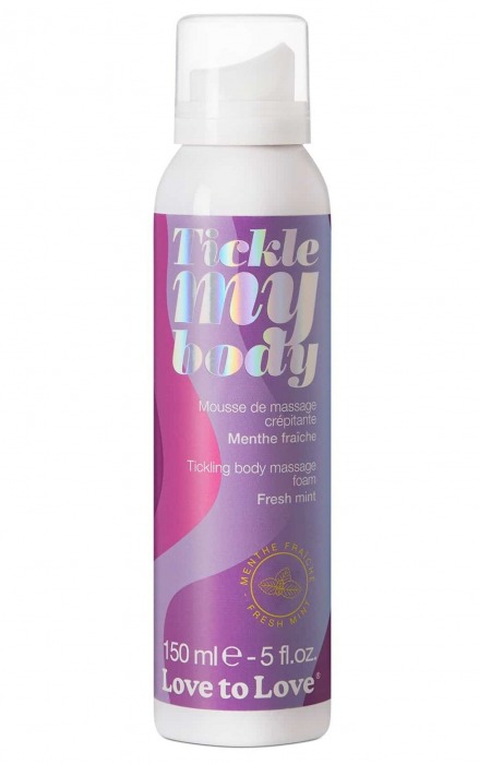 Массажная хрустящая пенка Tickle My Body Fresh Mint с ароматом мяты - 150 мл. - Love to Love - купить с доставкой в Кургане