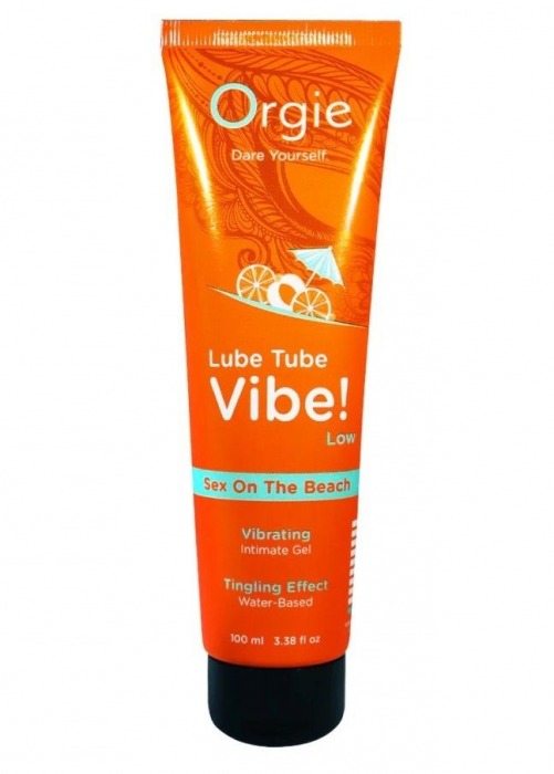 Гель с эффектом вибрации Lube Tube Vibe Low Sex On The Beach - 100 мл. - ORGIE - купить с доставкой в Кургане