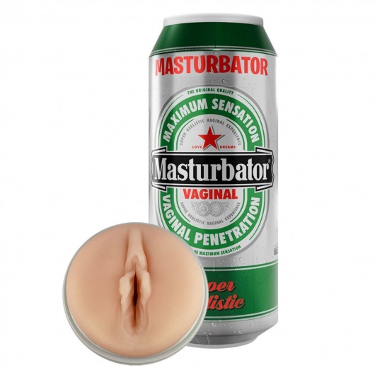 Мастурбатор-вагина Heineken Vagina II - Adrien Lastic - в Кургане купить с доставкой