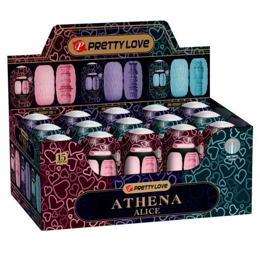 Набор из 15 мастурбаторов Athena Alice - Baile - в Кургане купить с доставкой