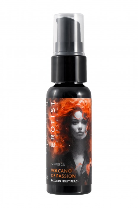 Гель с эффектом вибрации Volcano Of Passion со вкусом персика и маракуйи - 25 мл. - Erotist Lubricants - купить с доставкой в Кургане