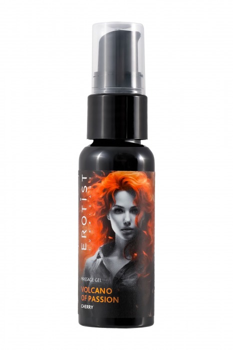 Гель с эффектом вибрации Volcano Of Passion со вкусом вишни - 25 мл. - Erotist Lubricants - купить с доставкой в Кургане