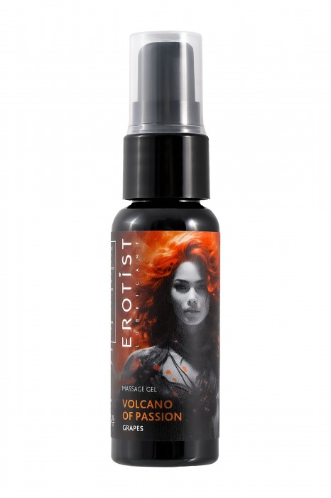 Гель с эффектом вибрации Volcano Of Passion со вкусом винограда - 25 мл. - Erotist Lubricants - купить с доставкой в Кургане