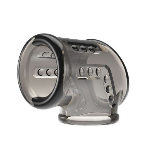 Дымчатая насадка на пенис и мошонку - Baile - в Кургане купить с доставкой