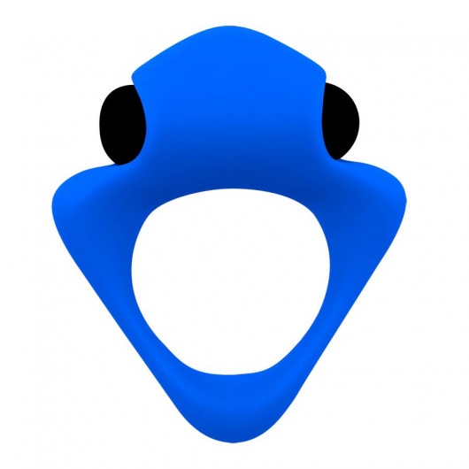 Синее эрекционное кольцо Wooomy Tribeс с вибрацией - Adrien Lastic - в Кургане купить с доставкой