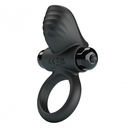 Черное эрекционное кольцо с вибрацией Adrien - Baile - в Кургане купить с доставкой