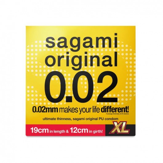 Презерватив увеличенного размера Sagami Original 0.02 XL-size - 1 шт. - Sagami - купить с доставкой в Кургане