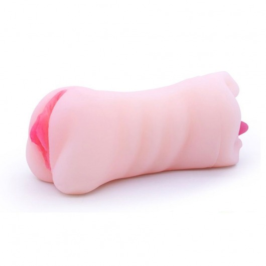 Телесный двусторонний мастурбатор - вагина и ротик - Boys of Toys - в Кургане купить с доставкой