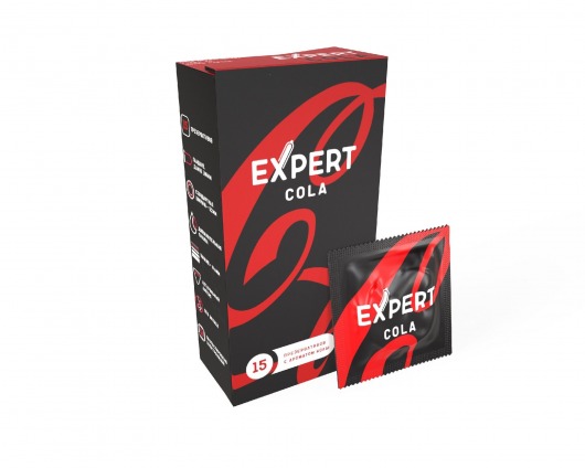 Презервативы с ароматом колы Expert Cola - 15 шт. - Expert - купить с доставкой в Кургане