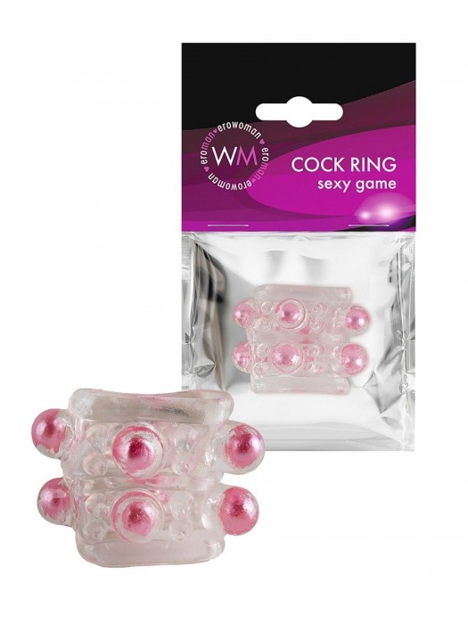 Прозрачная насадка на пенис с цветными шариками - Erowoman-Eroman - в Кургане купить с доставкой