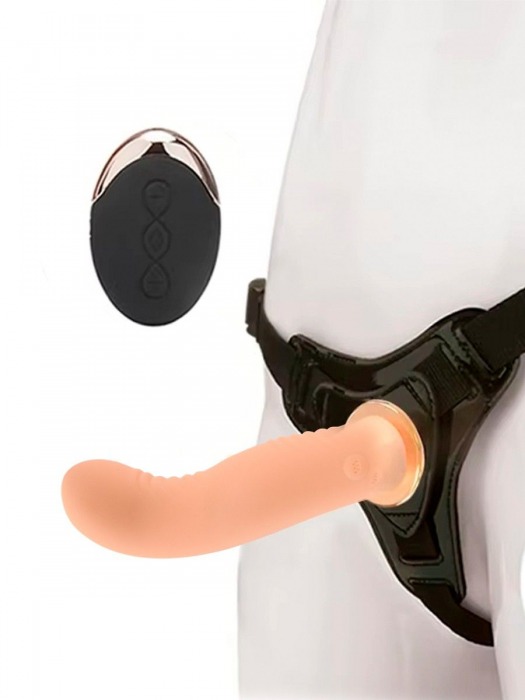 Женский вибрострапон со съемной насадкой и пультом ДУ - Erokay - купить с доставкой в Кургане