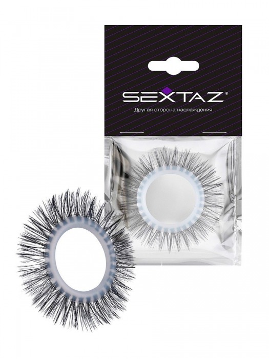 Круглое эрекционное кольцо с длинными «ресничками» - Sextaz - в Кургане купить с доставкой