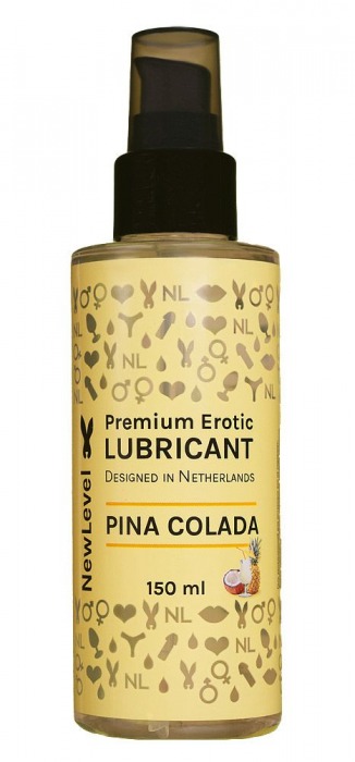 Ароматизированный лубрикант на водной основе NewLevel Pina Colada - 150 мл. - NewLevel - купить с доставкой в Кургане