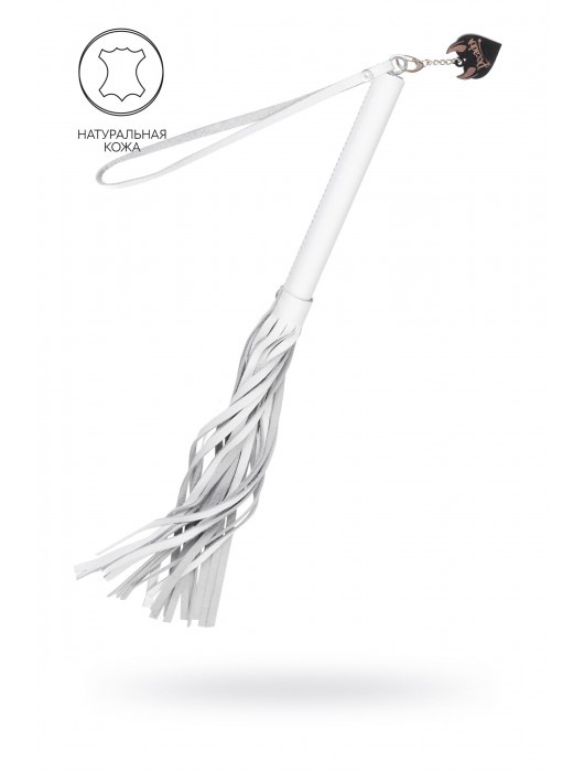 Белая кожаная плеть - 50 см. - Pecado - купить с доставкой в Кургане