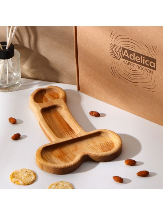 Деревянное блюдо для подачи в форме члена (25 х 16,5 х 1,7 см) - Сима-Ленд - купить с доставкой в Кургане