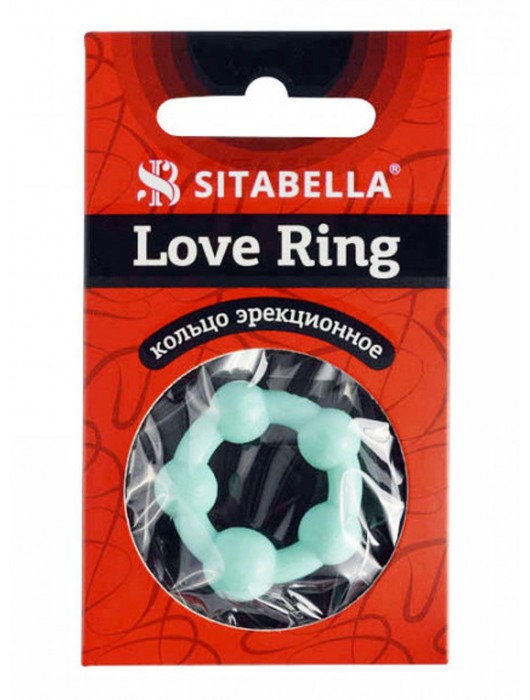 Цветное эрекционное кольцо с 5 бусинами Love Ring - Sitabella - в Кургане купить с доставкой