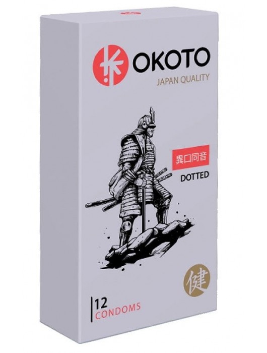 Точечные презервативы OKOTO Dotted - 12 шт. - Sitabella - купить с доставкой в Кургане