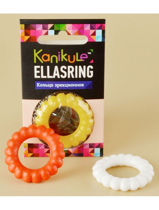 Цветное рельефное эрекционное кольцо Ellasring - Sitabella - в Кургане купить с доставкой