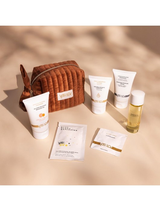 Набор YESforLOV La Trousse Enchantée в коричневой косметичке - YESforLOV - купить с доставкой в Кургане