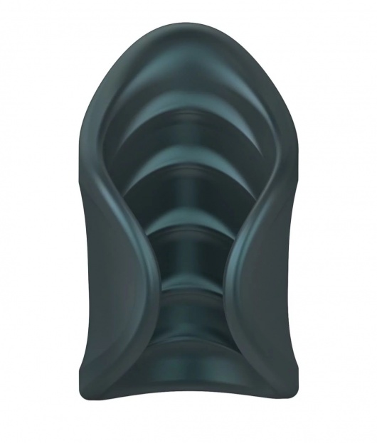 Серый сквозной мастурбатор с вибрацией Manwan Starter - Manwan - в Кургане купить с доставкой