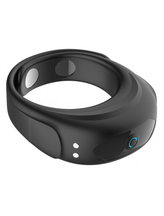 Черное эрекционное виброкольцо на ремешках - Boys of Toys - в Кургане купить с доставкой