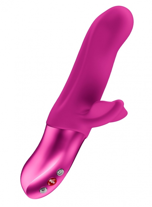 Лиловый вибратор-пульсатор Bi Stronic Fusion - 21,9 см. - Fun Factory