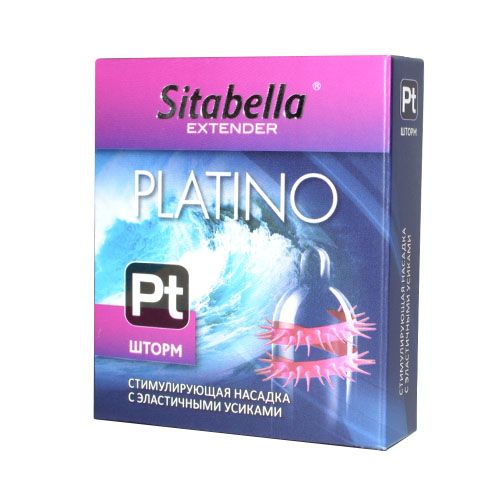 Стимулирующая насадка со спиралью из усиков Platino  Шторм - Sitabella - купить с доставкой в Кургане