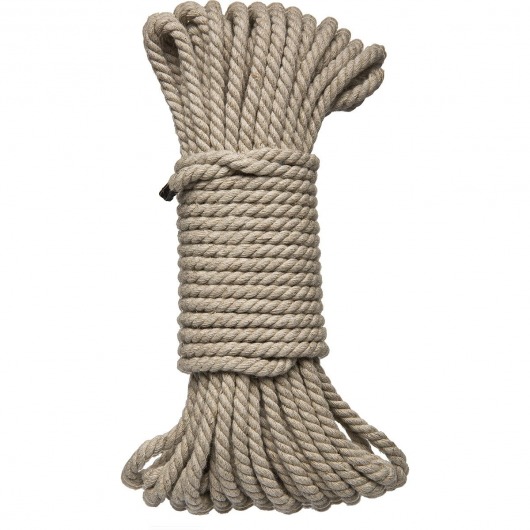 Бондажная пеньковая верёвка Kink Bind   Tie Hemp Bondage Rope 50 Ft - 15 м. - Doc Johnson - купить с доставкой в Кургане